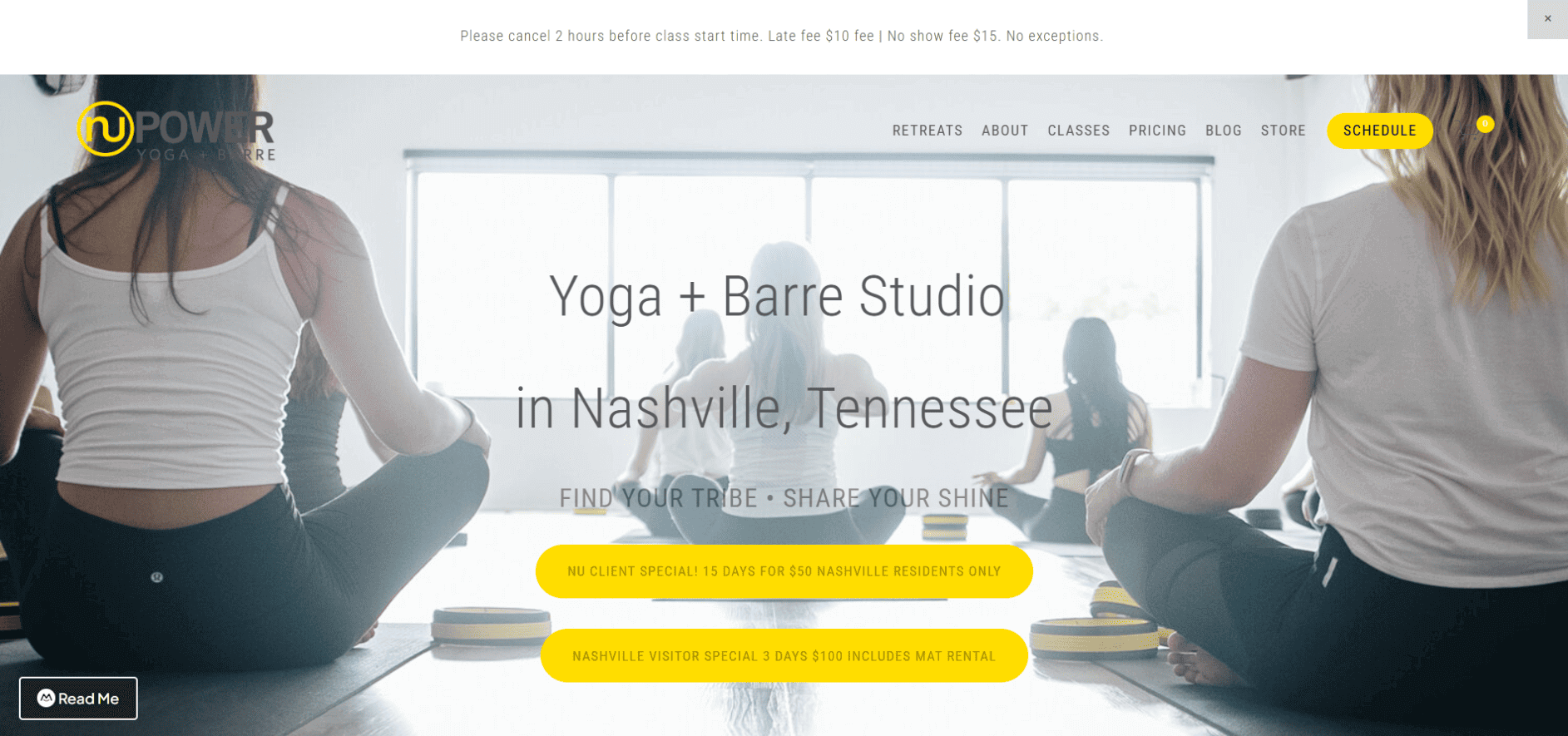 NU POWER YOGA BARRE